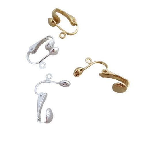 Baseball Clip On Earrings Pearl Sports Bow Clipon Post Designs