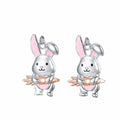 Clip On Rabbit Bunny Earrings Clipon Hook Designs Small Easter Carrot