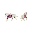 Clip On Kentucky Derby Earrings Glitter Horse Clipon Hook Designs
