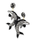 Clip On Shark Seed Beaded Earrings Clipon Post Seedbead Bead Designs
