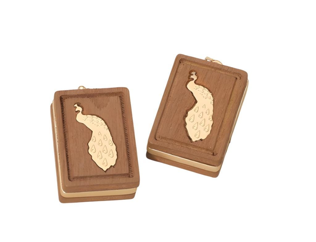 Clip On Mahjong Tile Earrings Wood Clipon Hook Designs 6 Print Styles