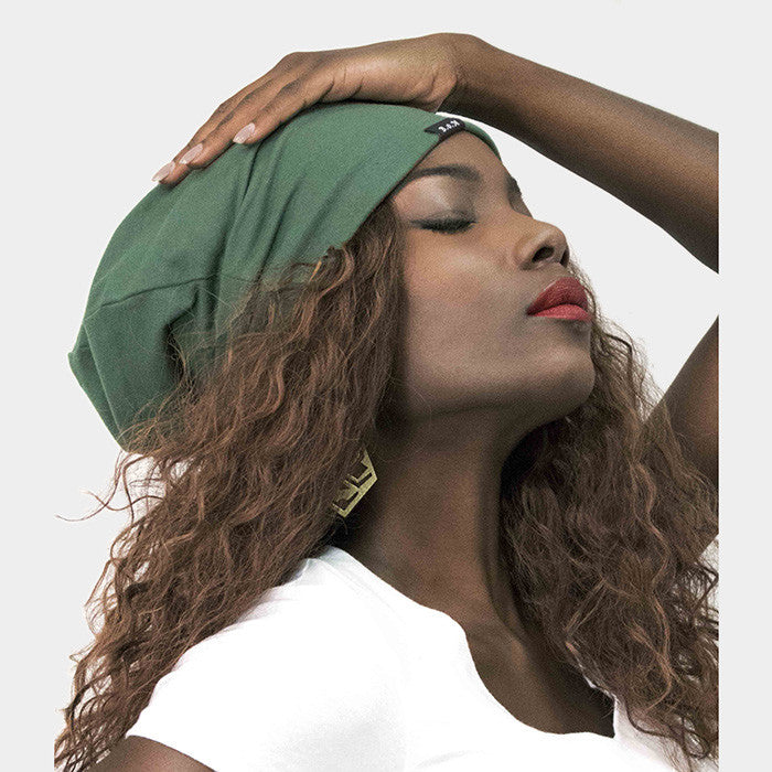 Solid Satin Lined Beanie Hat Cap One Size Spandex Various Colors